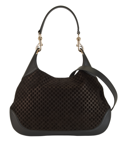 B Medium, £1,800, Handbags, Black, Leather/Suede, Front view